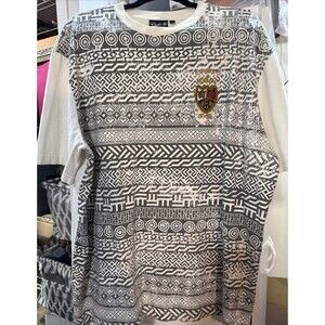 Eight 732 Crewneck Graphic TShirt Size 3XL White /Grey Excellent Used Condition